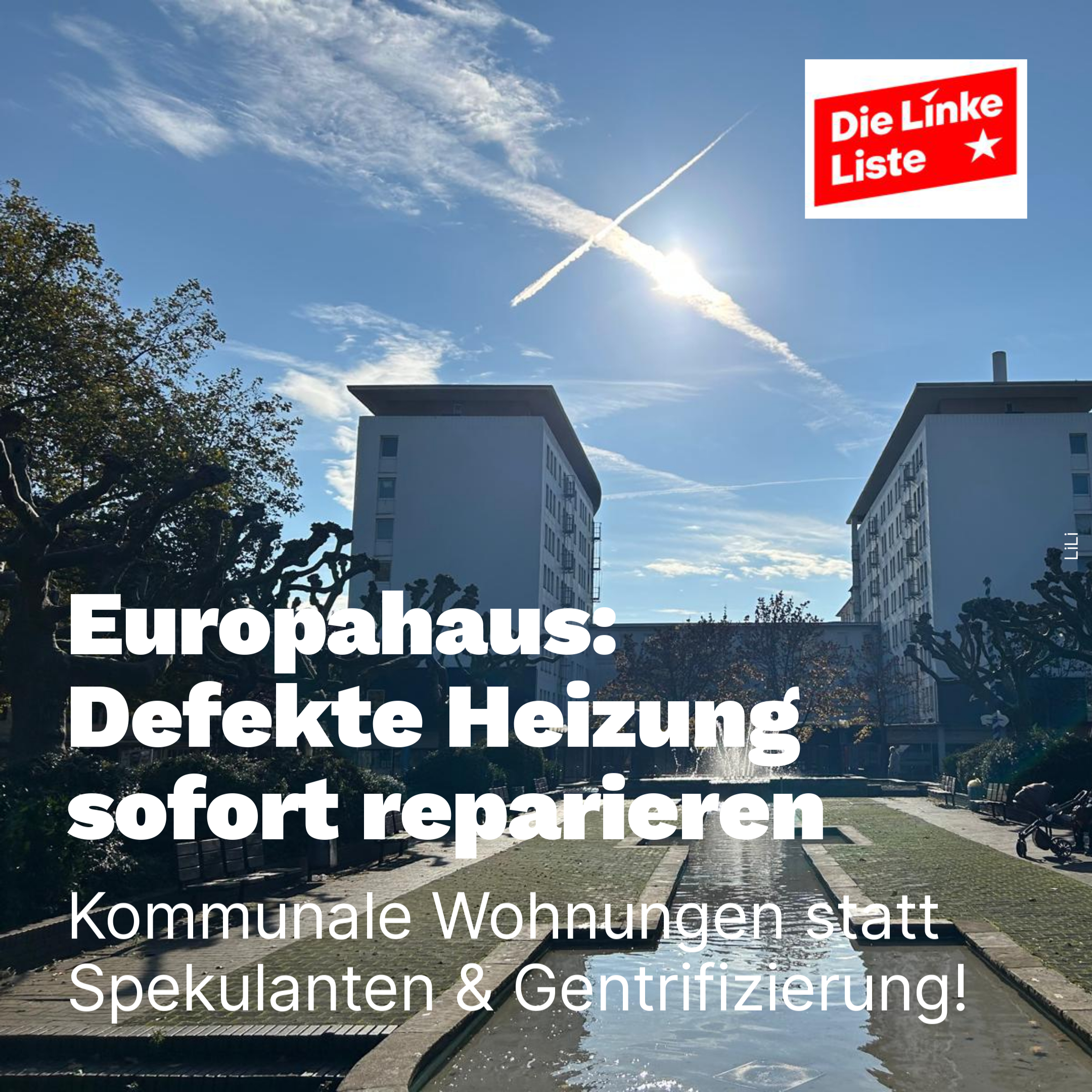 Unhaltbare Zustände im Europahaus: Defekte Heizungsanlage muss sofort repariert werden